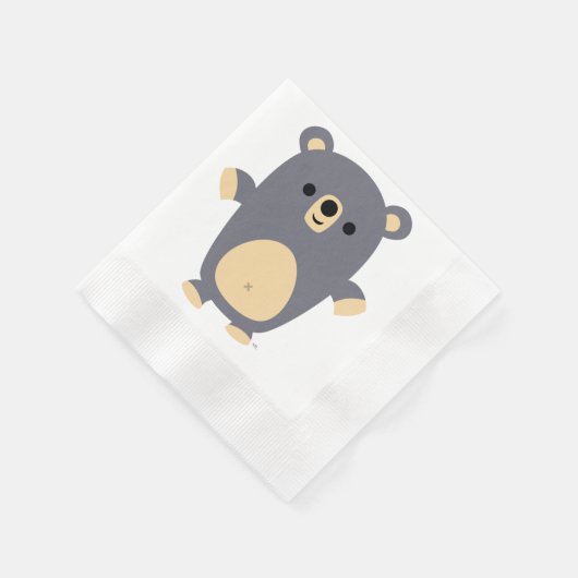 Serviette En Papier Cute Big Blue Cartoon Papier d'Ours Napkins (Coin)
