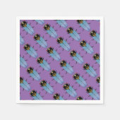 Serviette En Papier Cute Black Cicada (Devant)