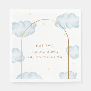 Serviette En Papier Cute Boho Star Cloud Arch Baby shower garçon