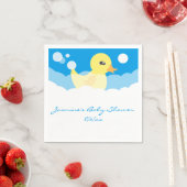 Serviette En Papier Cute Boy en caoutchouc Baby shower canard (En situation)
