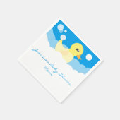 Serviette En Papier Cute Boy en caoutchouc Baby shower canard (Coin)