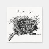 Serviette En Papier Cute Bristly Hedgehog Thunder_Cove (Devant)