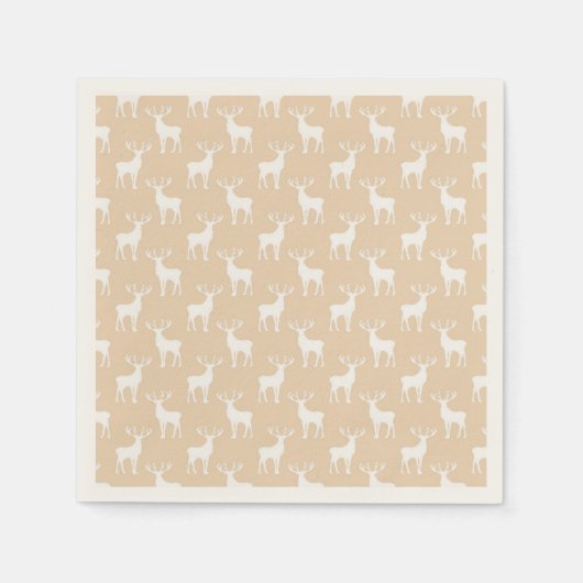 Serviette En Papier Cute Buck Deer Motif (Devant)