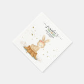 Serviette En Papier Cute Bunny Rabbit wildlife baby newborn (Coin)