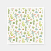 Serviette En Papier Cute Cactus Motif (Devant)