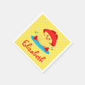 Serviette En Papier Cute Canard (Coin)