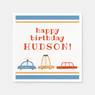 Serviette En Papier Cute Cars Personnalisé Serviettes de fête