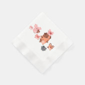 Serviette En Papier Cute Cartoon Pig Papier de famille serviettes (Coin)