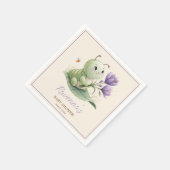 Serviette En Papier Cute Caterpillar Personalized Name Baby Shower (Coin)