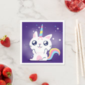 Serviette En Papier Cute Caticorn (En situation)