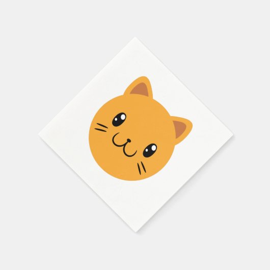 Serviette En Papier Cute chat (Coin)