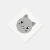 Serviette En Papier Cute chat (Coin)