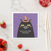 Serviette En Papier Cute Chat Enfants Halloween Papier de fête Napkin (En situation)