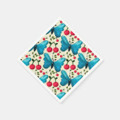 Serviette En Papier Cute Cherry Butterfly Pattern, Glossy Kawaii Fruit (Coin)