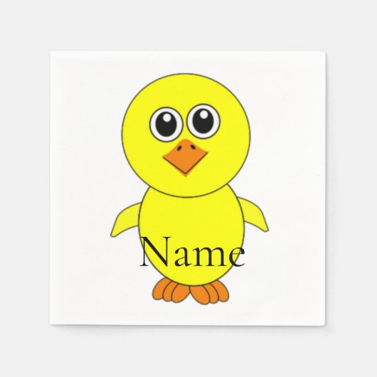 Serviette En Papier Cute Chick Thunder_Cove (Devant)