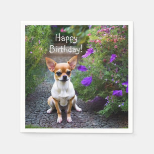 Serviette En Papier Cute Chihuahua Papier serviettes