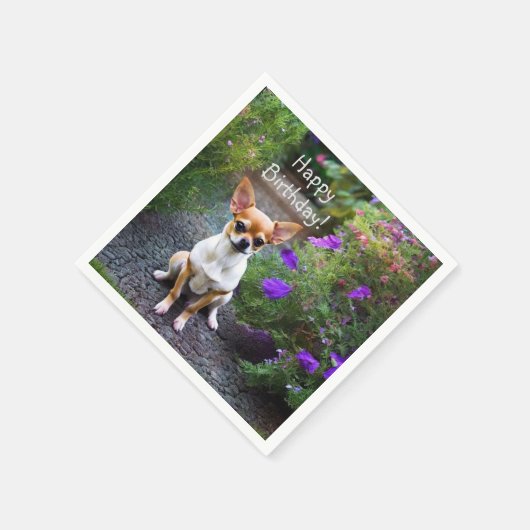 Serviette En Papier Cute Chihuahua Papier serviettes (Coin)
