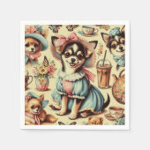 Serviette En Papier Cute Chihuahua Peinture Chiot (Devant)