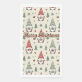 Serviette En Papier Cute Christmas Gnome Scandinavian (Devant)