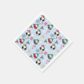Serviette En Papier Cute Christmas Penguin (Coin)