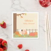 Serviette En Papier Cute Citrouille Baby shower de patchs serviettes (En situation)