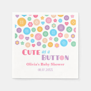 Serviette En Papier Cute colorée comme un Baby shower bouton Fournitu