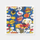 Serviette En Papier Cute Comic Pattern (Devant)