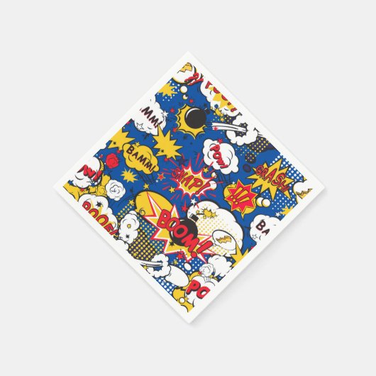 Serviette En Papier Cute Comic Pattern  (Coin)