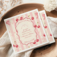 Cute Coquette cerise sur le Baby shower supérieur