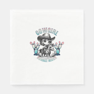 Serviette En Papier Cute Cow Girl Horse équitation Cowgirl Sunset Ride