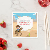Serviette En Papier Cute Cowboy 1ère fête d'anniversaire (En situation)