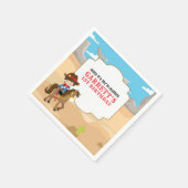 Serviette En Papier Cute Cowboy 1ère fête d'anniversaire (Coin)