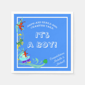 Serviette En Papier Cute Crawfish Cajun Baby Boy