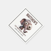 Serviette En Papier Cute Crazy elephant Farm Theme 1st Birthday (Coin)