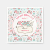 Serviette En Papier Cute Cupcake Décoration Fête Cuisine Fille Anniver (Devant)