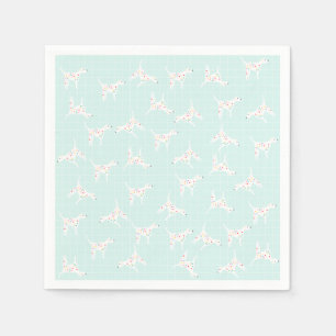 Serviette En Papier Cute Dalmatie Papier de chien serviette