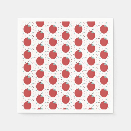 Serviette En Papier Cute de pomme mignonne Anniversaire Confetti (Devant)