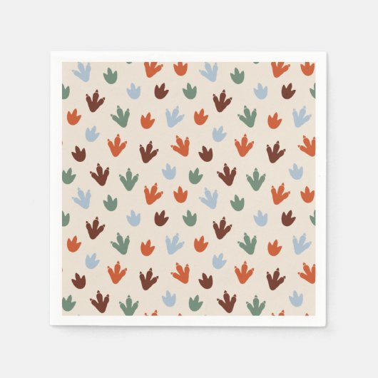 Serviette En Papier Cute Dinosaur Anniversaire (Devant)