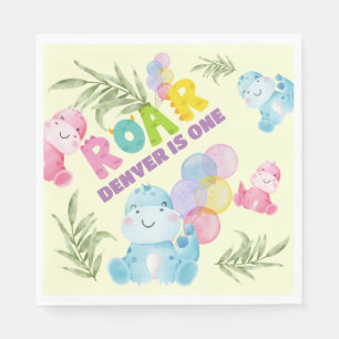 Serviette En Papier Cute Dinosaur Anniversaire Fête Enfants Dino Boys