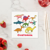 Serviette En Papier Cute Dinosaur Collection Thunder_Cove (En situation)