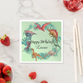 Serviette En Papier Cute dinosaur jungle anniversaire de enfant de l'é (En situation)