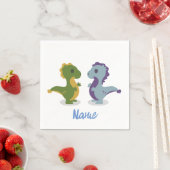 Serviette En Papier Cute Dinosaur Paire Thunder_Cove (En situation)