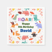 Serviette En Papier Cute Dinosaur thème fête d'anniversaire vaisselle (Devant)