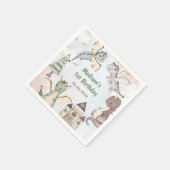 Serviette En Papier Cute Dragon 1ère fête d'anniversaire (Coin)