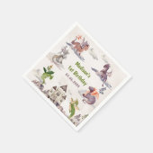 Serviette En Papier Cute Dragon 1ère fête d'anniversaire (Coin)