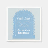 Serviette En Papier Cute Dusty Blue Cielito Lindo (Devant)