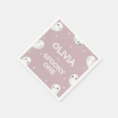 Serviette En Papier Cute Éffrayant Un Halloween Fille 1er Anniversaire (Coin)