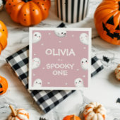 Serviette En Papier Cute Éffrayant Un Halloween Fille 1er Anniversaire