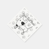 Serviette En Papier Cute English Bull Terrier (Coin)