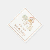 Serviette En Papier Cute Farm Barn Cows Birthday (Coin)